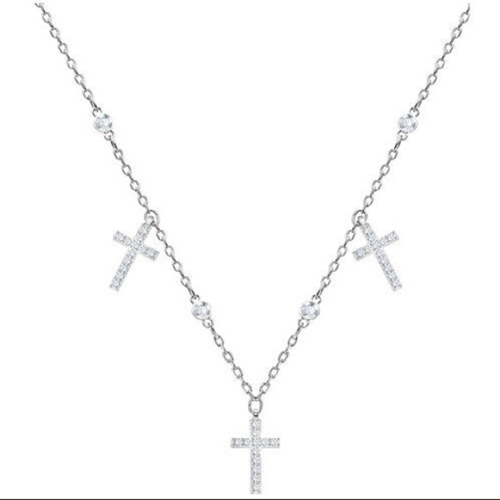 BRAND NEW Swarovski cross choker!